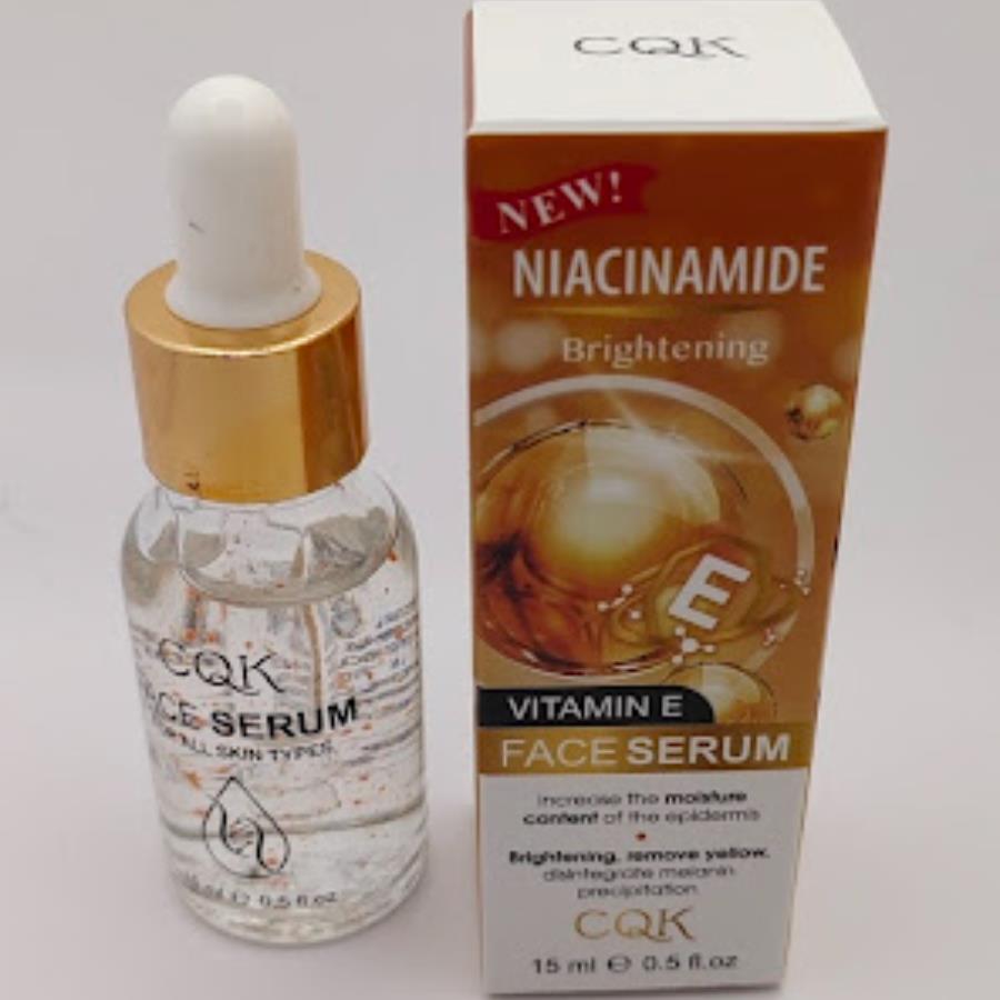 CQK Niacinamide Brightening Face Serum con Vitamina E – Suero Facial Iluminador (15 ml)